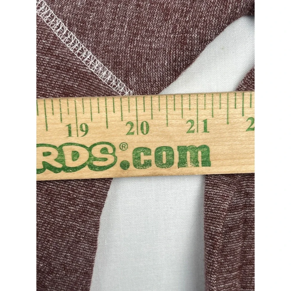 Reclaim Long Sleeve Shirt Mens Medium FK002 Crew Neck Cotton Burgundy Maroon